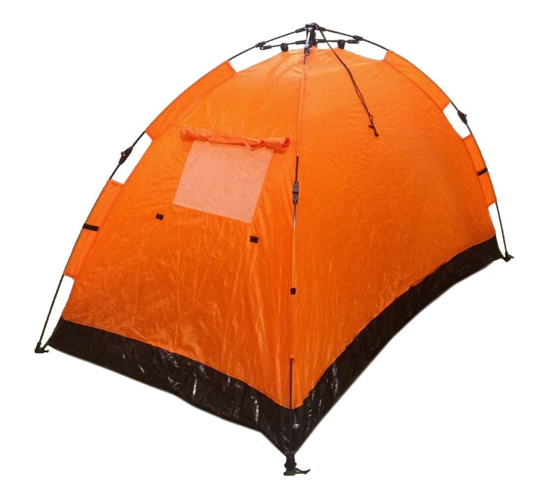 Instant Automatic Pop Up Backpacking Camping Hiking 2 Man Tent Orange Sealed