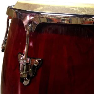 Conga Drum 11" + Stand - RED Wine -World Percussion New!