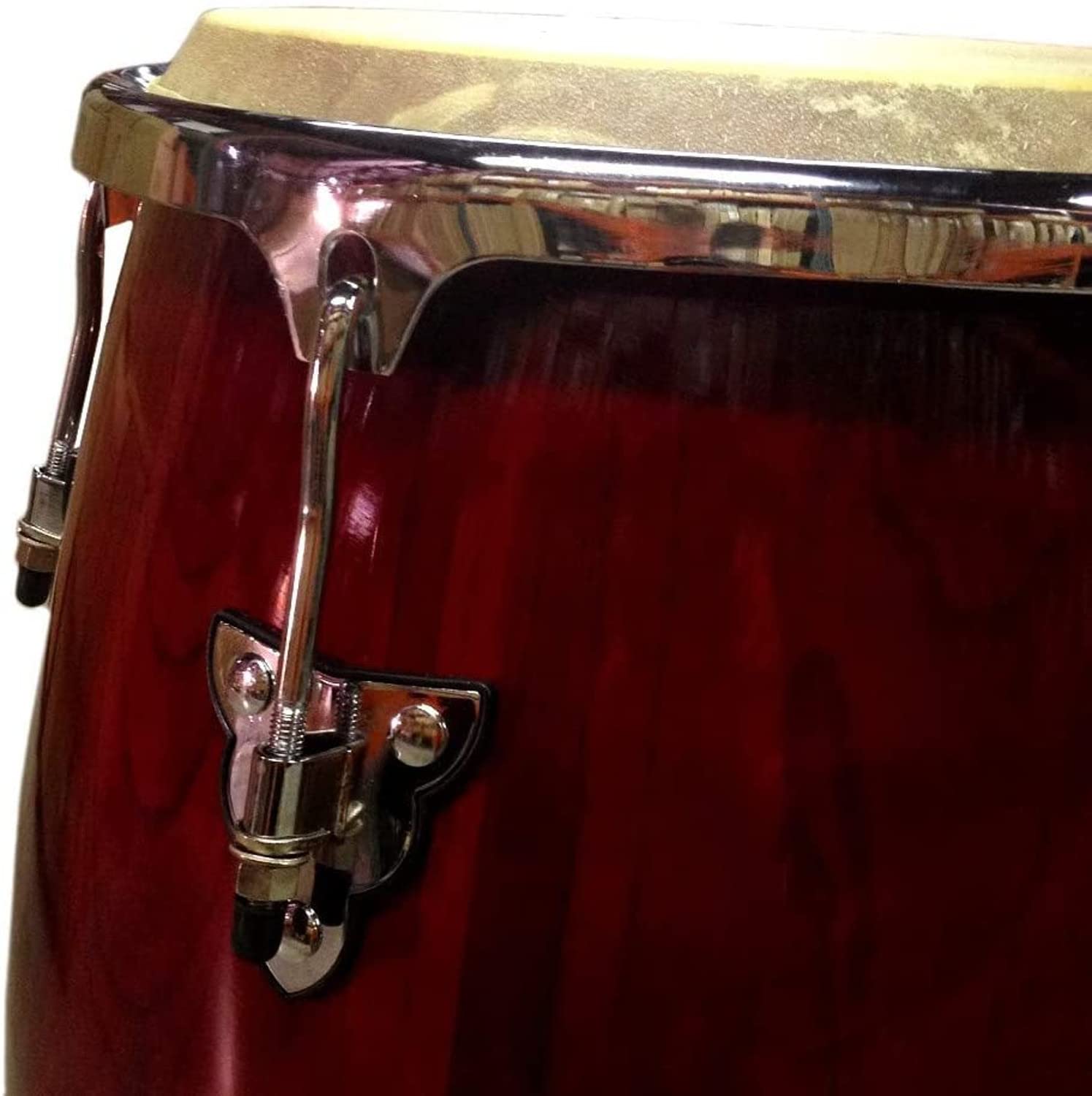 Conga Drum 11" + Stand - RED Wine -World Percussion New!