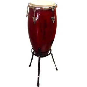 Conga Drum 11" + Stand - RED Wine -World Percussion New!