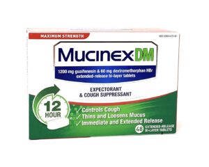 mucinex dm maximum strength, 48 tablets