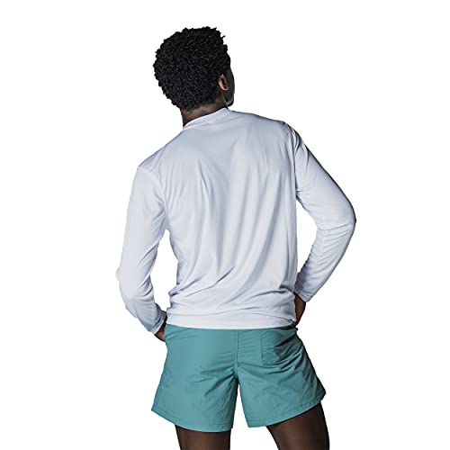 Vapor Apparel Men's Outdoor UPF 50+ Long Sleeve T-Shirt, UV Sun Protection for Fishing, Running, Hiking, XL, White