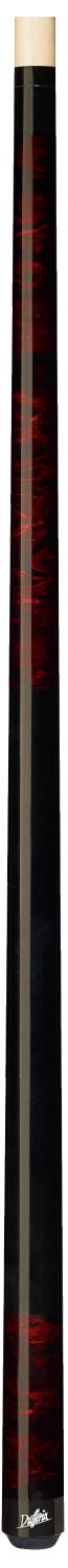 Dufferin Red Dream and Jet Black Marbled Pool Cue, 21-Ounce