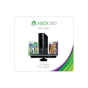 Xbox 360 4GB Kinect Holiday Value Bundle features two great games: Kinect Sports: Season Two and Kinect Adventures