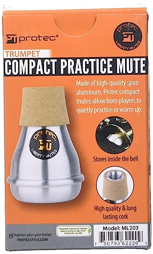 Protec ML203 Liberty Trumpet Compact Aluminum Practice Mute