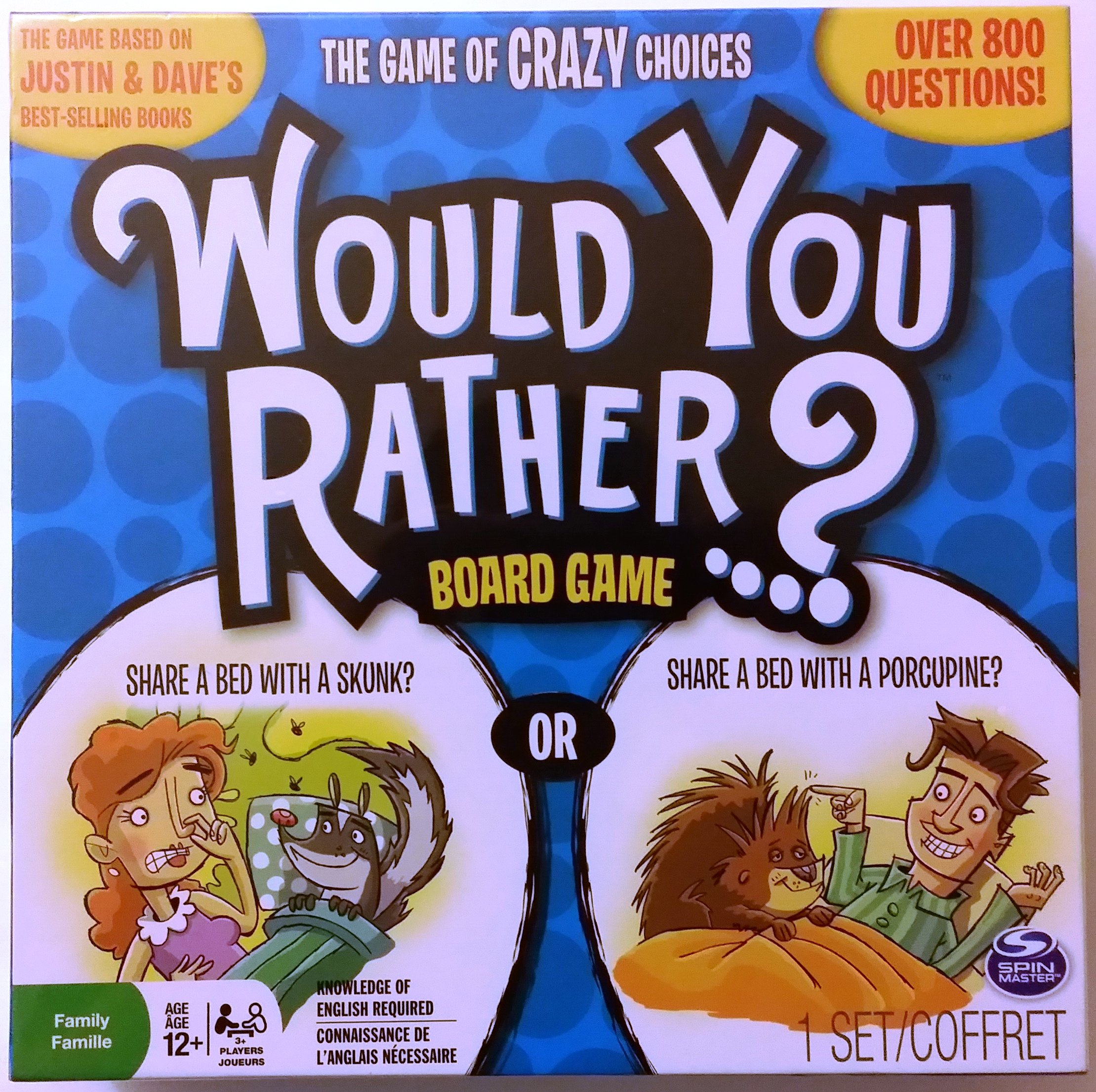 Spin Master Games 2014 Would You Rather Board Game