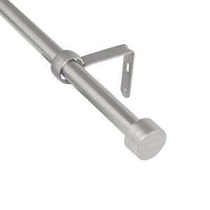 Umbra Cappa Curtain Rod, Includes 2 Matching Finials, Brackets & Hardware, 36 to 72-Inches