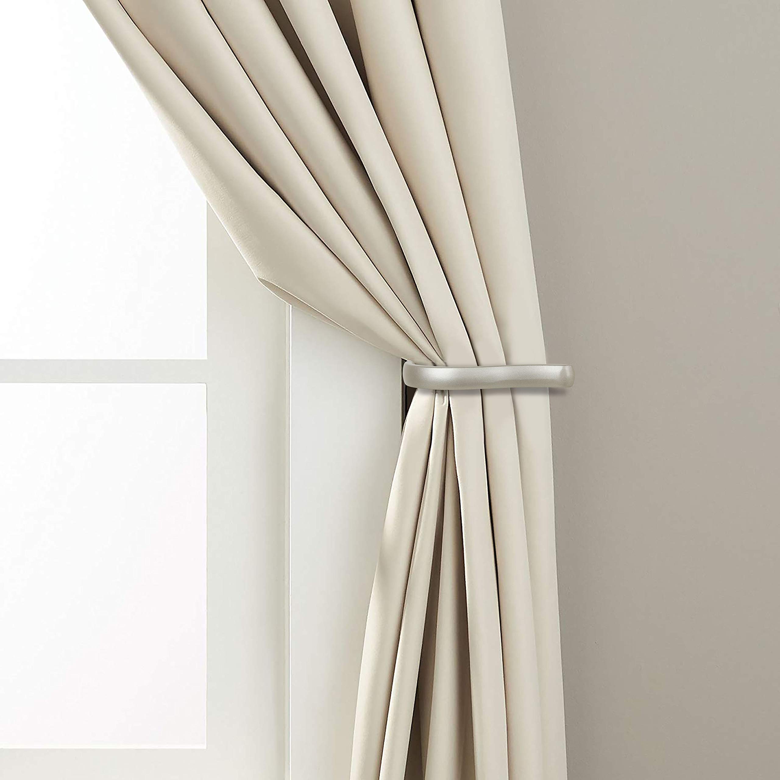 Umbra Curtain Holdback for Window Treatment Drapery Rod, Nickel