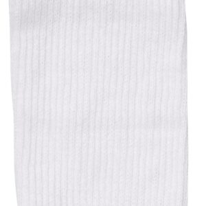 Hanes mens Crew Socks, 12Pack athletic socks, White, size 6-12 US