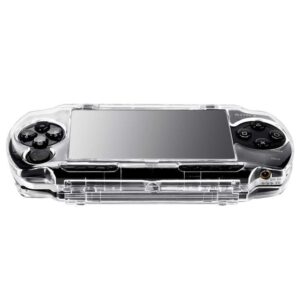 ostent protector clear crystal travel carry hard cover case shell for sony psp 1000 game console