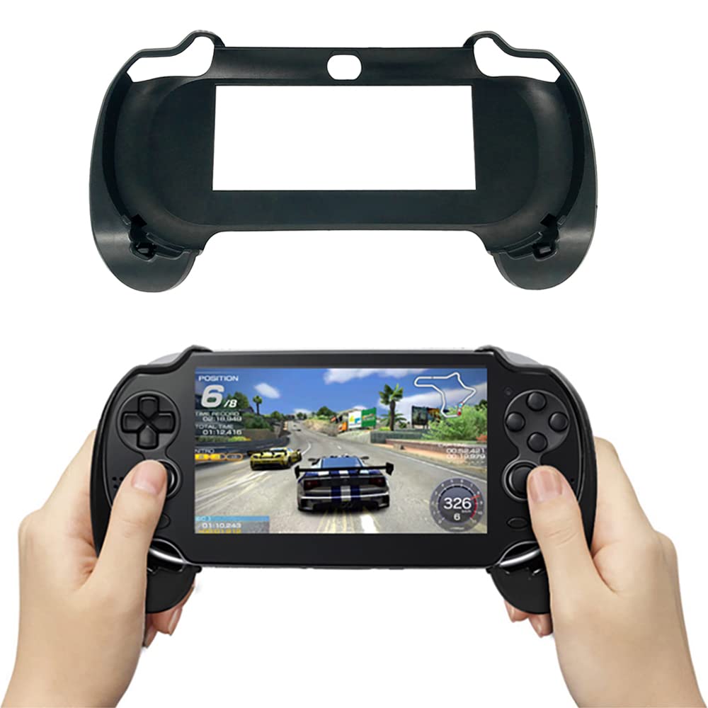 OSTENT Durable Joypad Plastic Flexible Bracket Holder Hand Handle Grip for Sony PS Vita 1000 Color Black