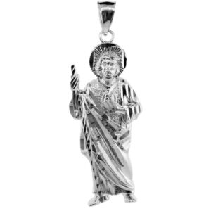 925 sterling silver saint jude charm pendant