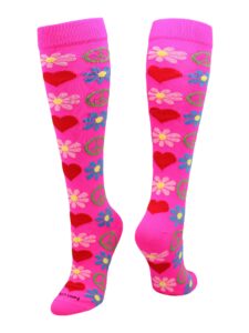 tck krazisox woodstock (pink, medium)