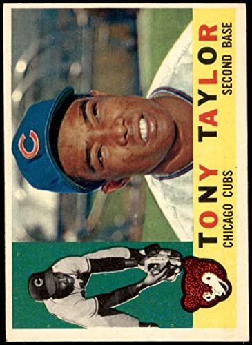 1960 Topps # 294 Tony Taylor Chicago Cubs (Baseball Card) EX Cubs