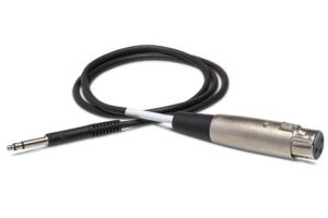 hosa ttx-103f balanced interconnect, xlr3f to tt trs, 3 ft