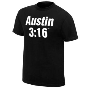 WWE Stone Cold Steve Austin 3:16 Retro T-Shirt Black Large