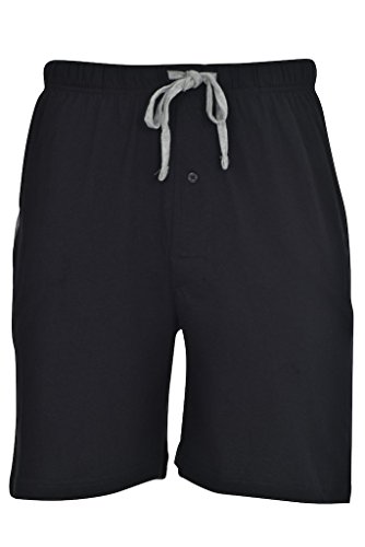 Hanes Men's Jersey Lounge Drawstring Shorts with Logo Waistband 2-Pack (Active Grey Heather/Black - 2XL)