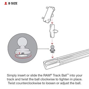 RAM Mounts Track Ball with T-Bolt Attachment RAP-B-354U-TRA1 with B Size 1" Ball