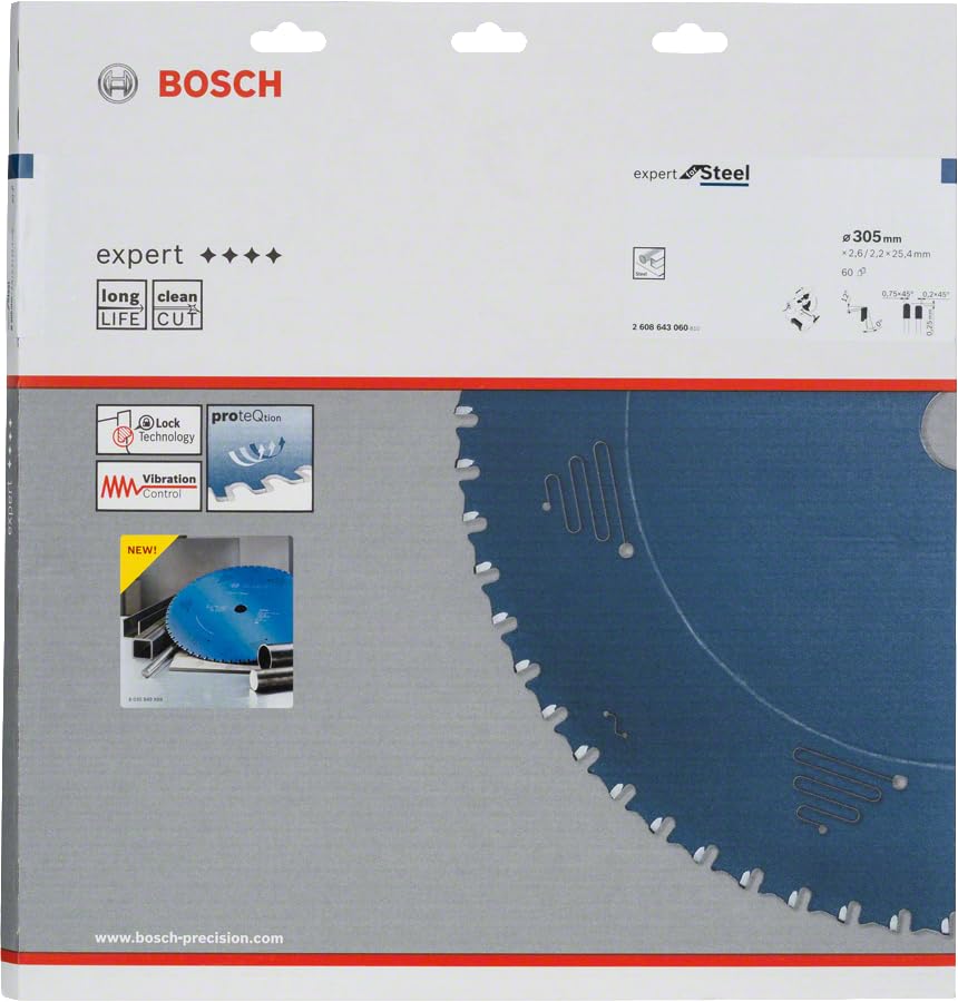 Bosch 2608643060 Circular Saw Blade "Top Precision" Exslb 12inx25, 4mm 60T