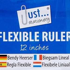 Just Stationery 12 inch Bendy Ruler