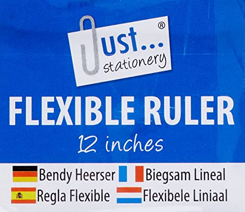 Just Stationery 12 inch Bendy Ruler