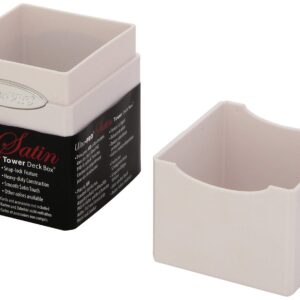 Ultra Pro White Satin Tower Deck Boxes