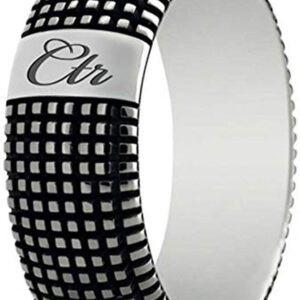 J163 Size 9 Impression Black Stainless Steel Ring Mormon One Moment In Time LDS CTR