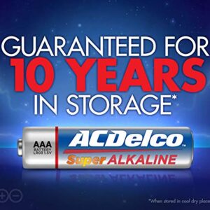 ACDelco 48-Count AAA Batteries, Maximum Power Super Alkaline Battery, 10-Year Shelf Life