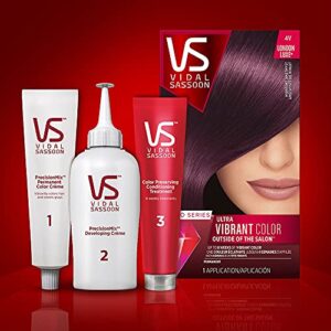 Vidal Sassoon Pro Series Permanent Hair Dye, 5VR London Lilac Hair Color, Pack of 1