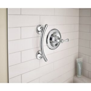 Delta Faucet DF705PC Wall Mounted 9" Curved Bathroom Safety Assist Bar in Polished Chrome