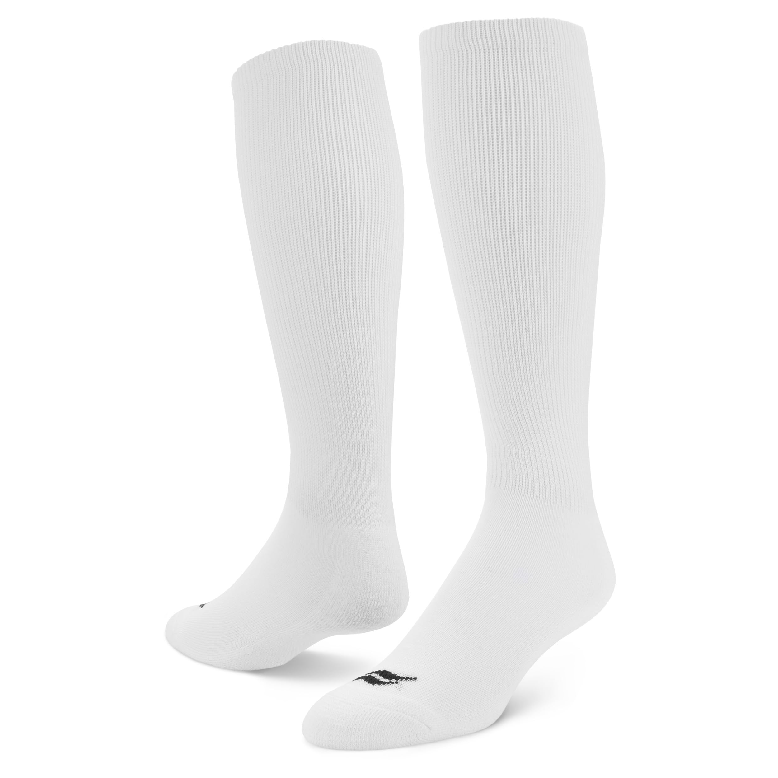 Sof Sole Football Over-the-Calf Team Athletic Performance Socks (2 Pair), Medium, White