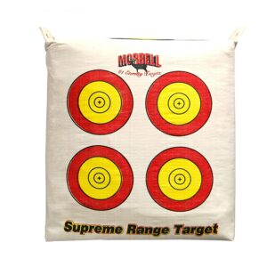 Morrell Weatherproof Supreme Range Archery Bag Target Replacement NASP Field Point Cover with 2 Shooting Sides and 4 Shooting Spots, White, Cover Only