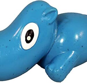 Cycle Dog 3-Play Hippo Dog Toy, Ecolast Post Consumer Recycled Material, Blue