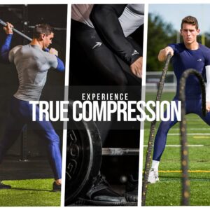 CompressionZ Men's Compression Pants Base Layer Running Tights Mens Leggings for Sports (Black, L)