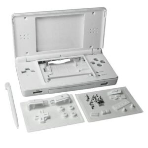 ostent full repair parts replacement housing shell case kit for nintendo ds lite ndsl color white