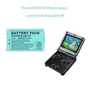 OSTENT 850mAh Rechargeable Lithium-ion Battery + Tool Pack Kit for Nintendo GBA SP Game Boy Advance SP