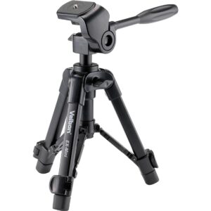 velbon ex mini 2-way pan head tripod with quick release lock