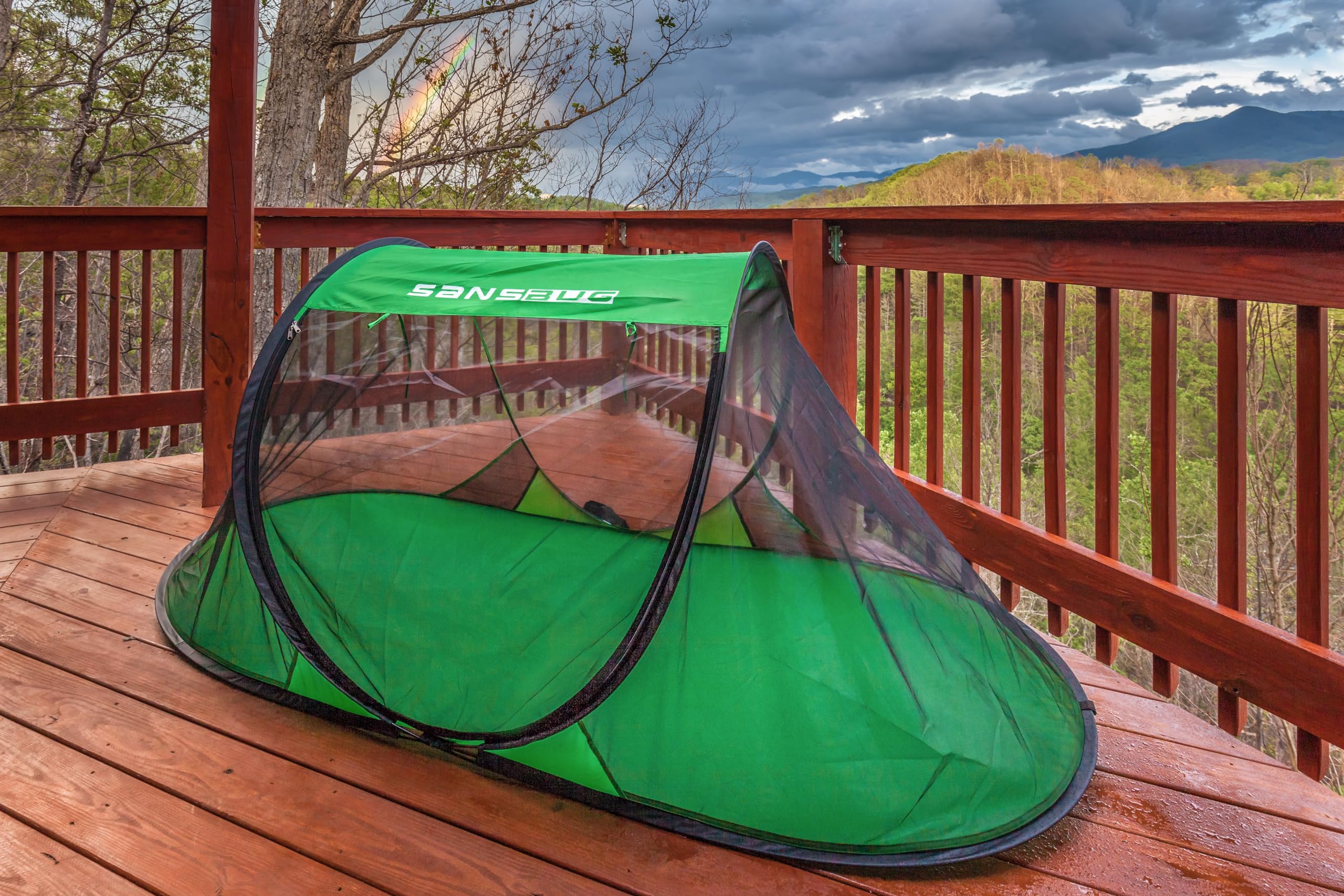 SANSBUG 1-Person Mosquito Net Tent (Poly Floor)