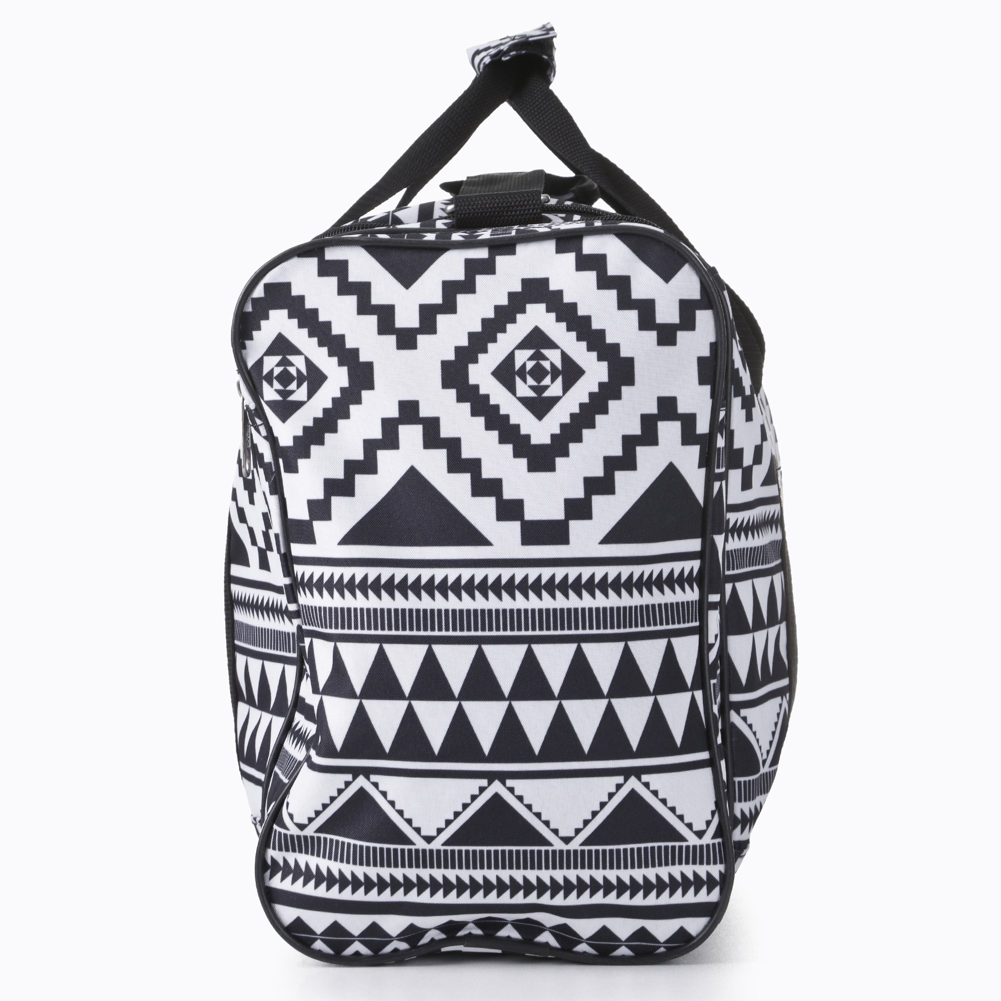 5 Cities Carry On Lightweight Small Hand Luggage Cabin on Flight & Holdalls (Aztec Black/White)