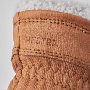 Hestra Women's Deerskin Primaloft Glove, Leather Insulated Warming Everyday Winter Glove - Cork - 8