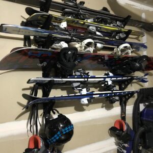 StoreYourBoard ABS Plastic Ski and Snowboard Storage Rack, Black, 20 in