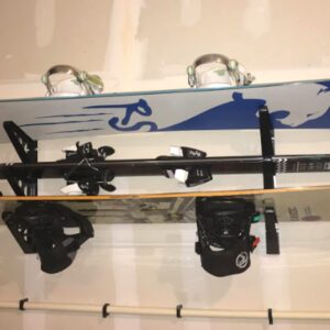 StoreYourBoard ABS Plastic Ski and Snowboard Storage Rack, Black, 20 in