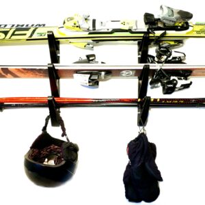 StoreYourBoard ABS Plastic Ski and Snowboard Storage Rack, Black, 20 in