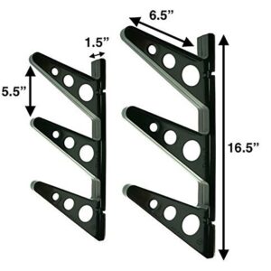 StoreYourBoard ABS Plastic Ski and Snowboard Storage Rack, Black, 20 in