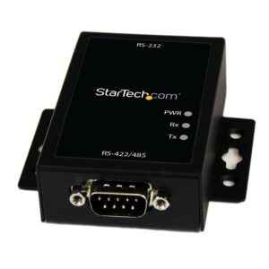 startech.com industrial rs232 to rs422/485 serial port converter w/ 15kv esd protection - rs232 to rs 422 rs485 converter adapter (ic232485s)