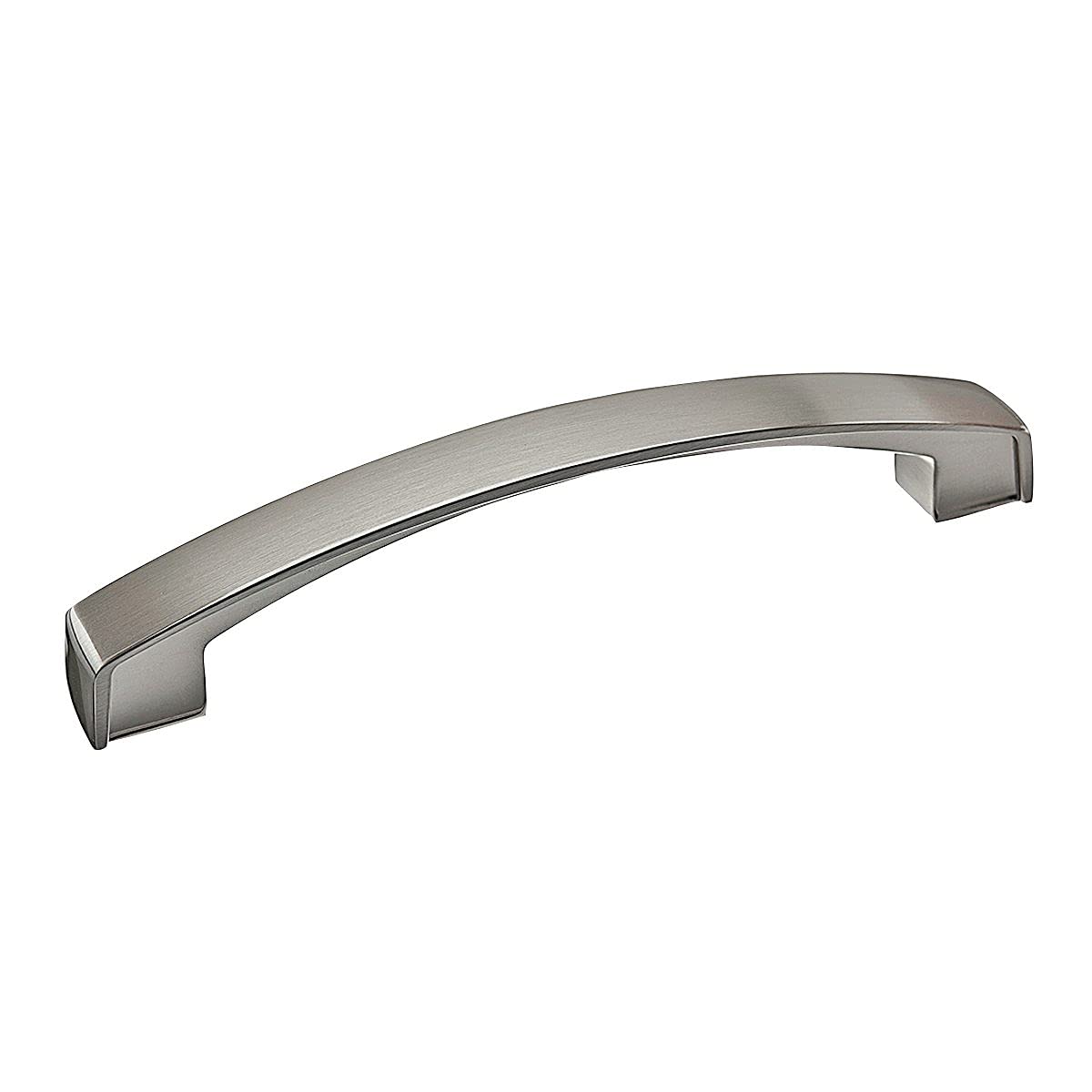 Richelieu Hardware BP8252128195 Boisbriand Collection 5 1/16-inch (128 mm) Center-to-Center Brushed Nickel Transitional Cabinet and Drawer Pull Handle for Kitchen, Bathroom, and Furniture