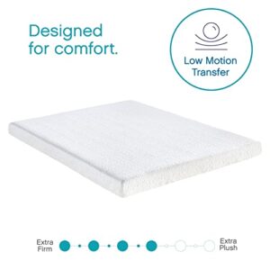 Classic Brands 4.5-Inch Plush Cool Gel Memory Foam Replacement Mattress for Sleeper Sofa Bed Full,White