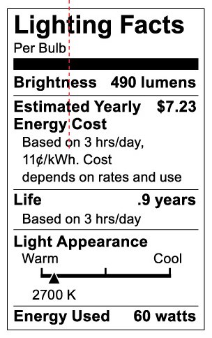 Satco S3896 Tubular Shaped Incandescent Light Bulb, Clear Finish, 60 Watts, 120 Voltage, 500 Initial Lumens, T10 Lamp Shape, Medium Base, E26 ANSI Base, 5'' MOL, 1-1/4'' MOD, 2000 Average Rated Hours