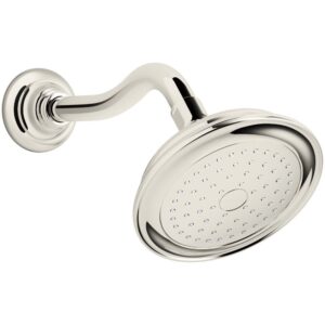 kohler k-72773-sn artifacts single-function 2.5 gpm showerhead with katalyst spray, less showerarm and flange, vibrant polished nickel,0.5"