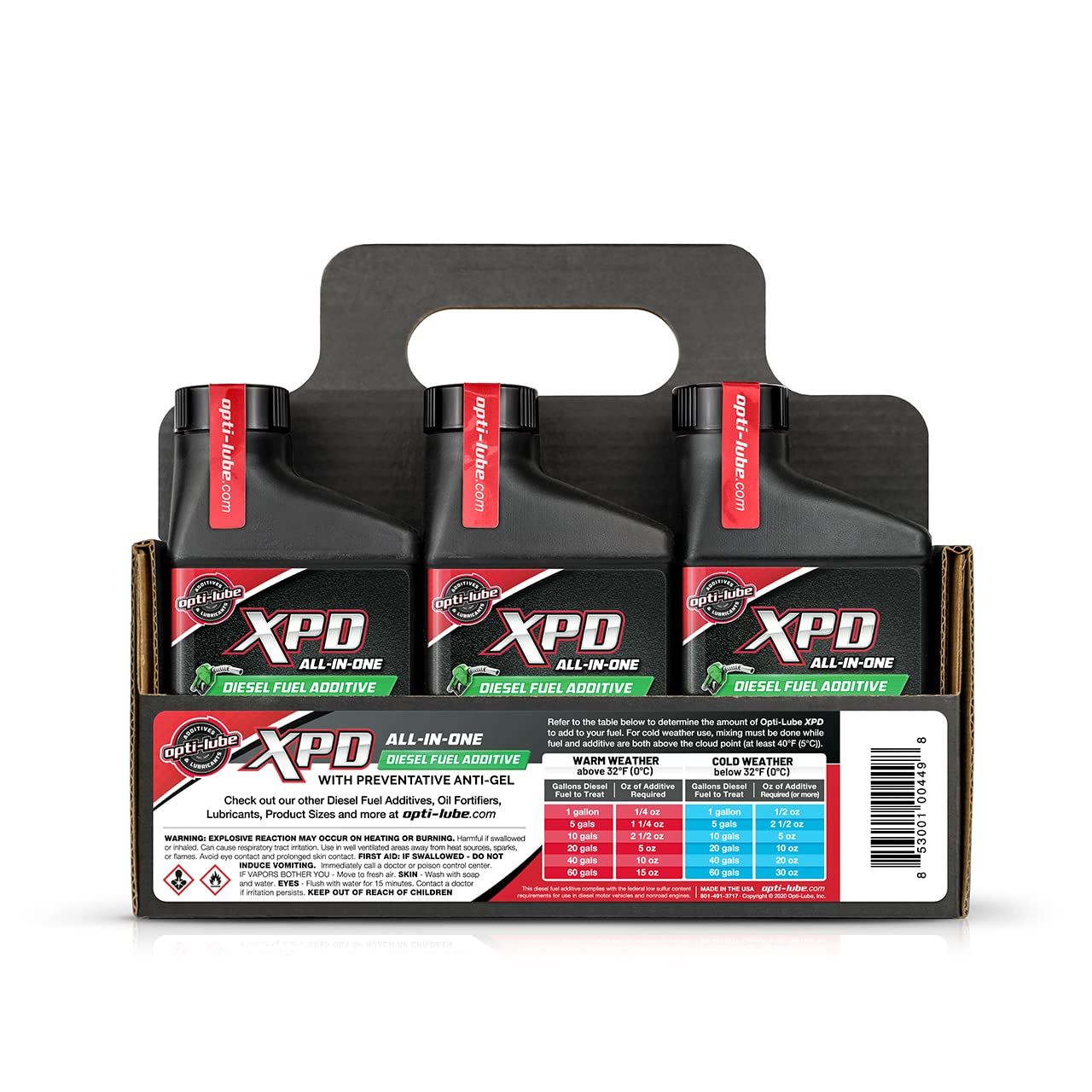 Opti-Lube XPD All-in-ONE Diesel Fuel ADDITIVE: 8oz Bottles (6 Pack with Opti-Box)